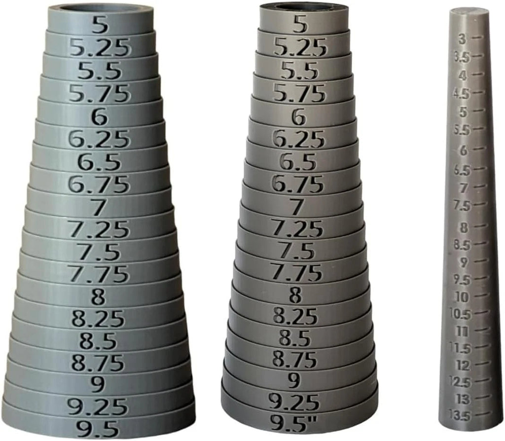 Bracelet Sizer Mandrels Quarter Sizes Round/Oval & Ring Combo Options USA