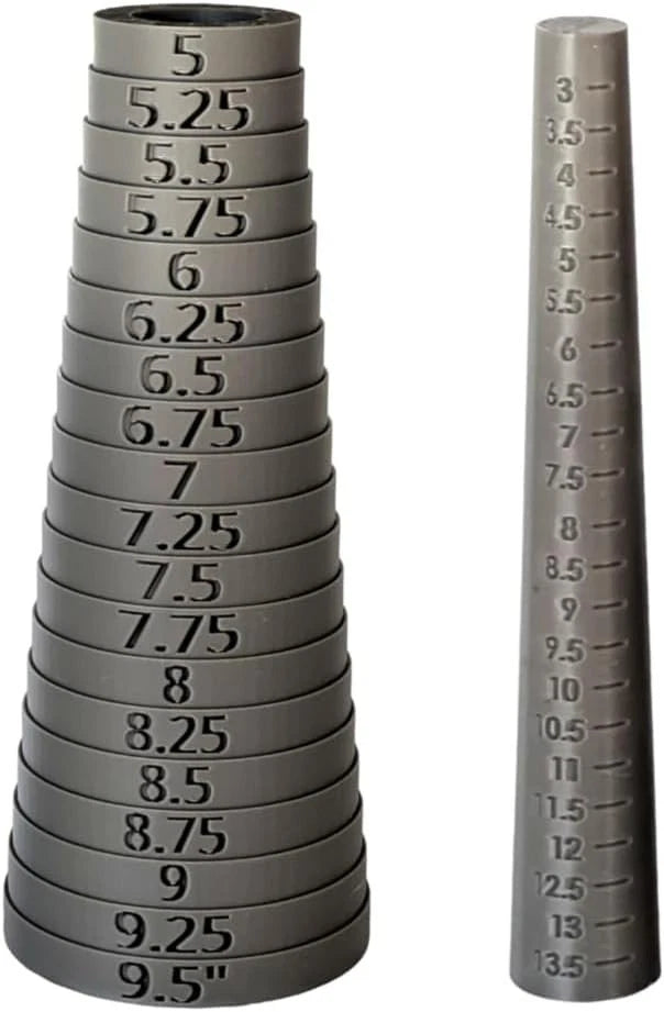 Bracelet Sizer Mandrels Quarter Sizes Round/Oval & Ring Combo Options USA