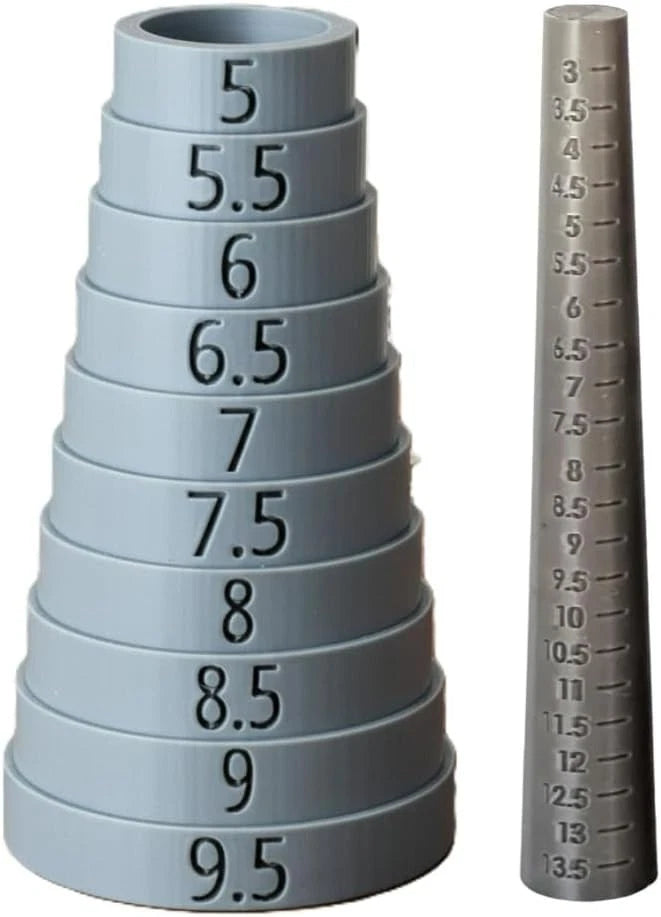 Bracelet Sizer Mandrels Half Sizes Round/Oval & Ring Combo Options USA